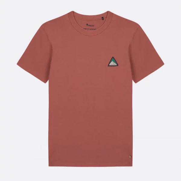 T-shirt col rond rose – Image 2