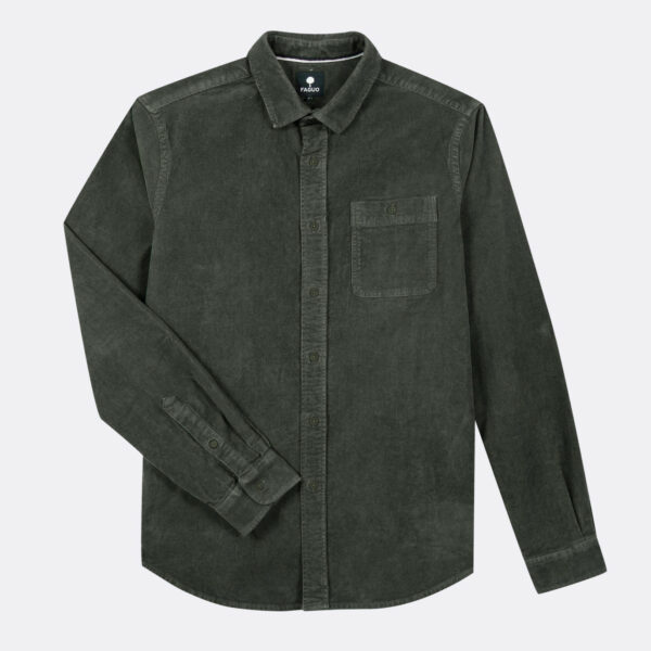 chemise-classique-kaki-fonce-coton-onca