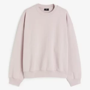 Sweat Oversized Fit en coton rose ancien